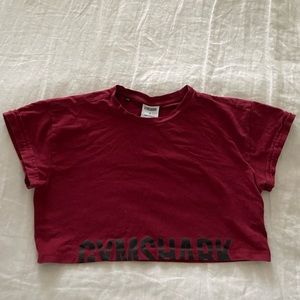 gymshark fraction crop top
